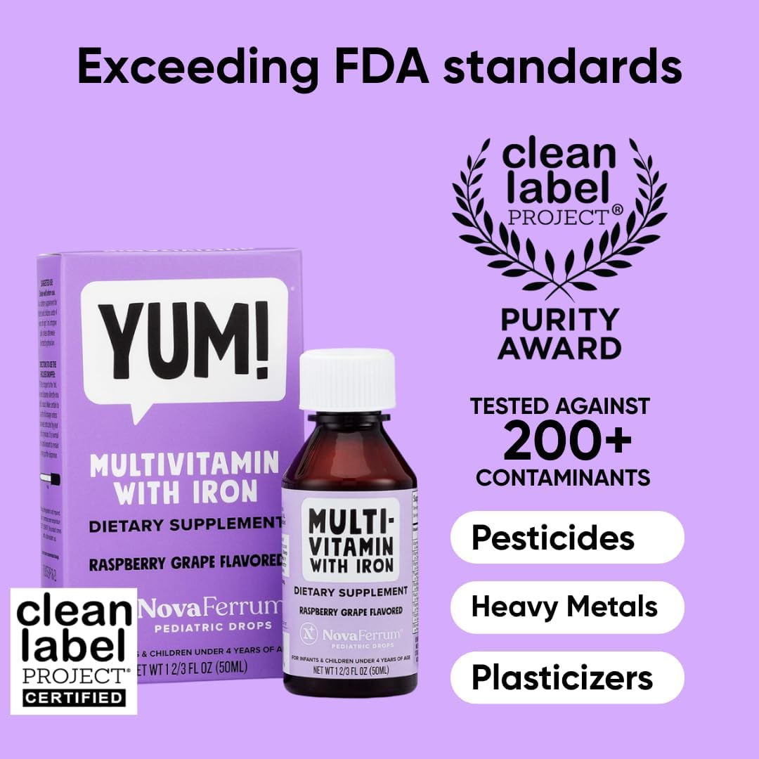 Suplemento multivitamínico NovaFerrum con hierro para bebés y niños...