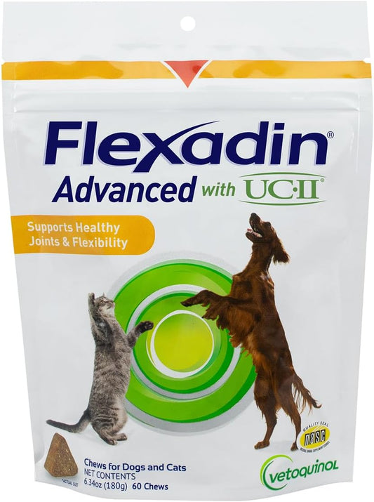 Vetoquinol Flexadin - Suplemento avanzado de cadera y articulación...