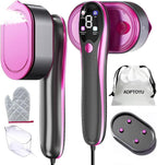 ADPTOYU Vaporizador y plancha 2 en 1 para ropa, vaporizador portáti...