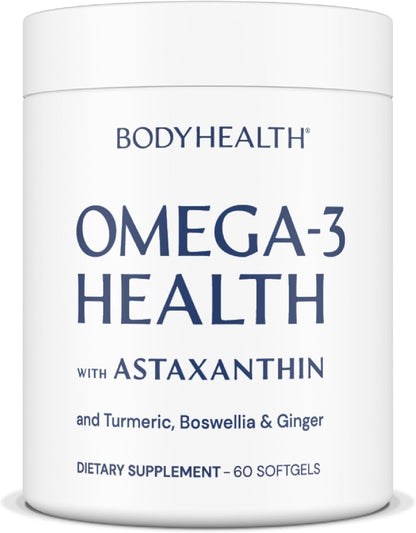 BodyHealth Omega 3 Health, Suplemento de aceite de pescado para muj...