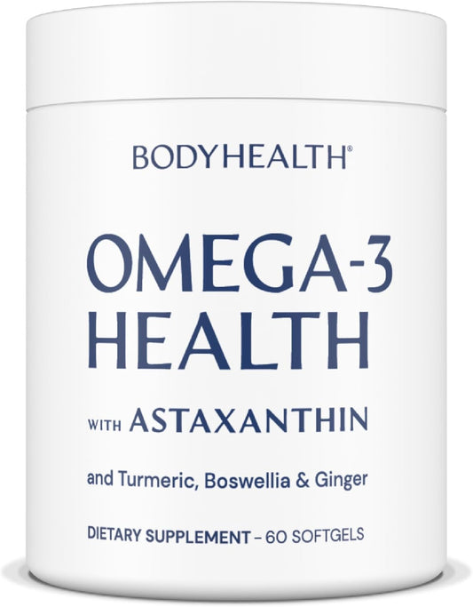 BodyHealth Omega 3 Health, Suplemento de aceite de pescado para muj...