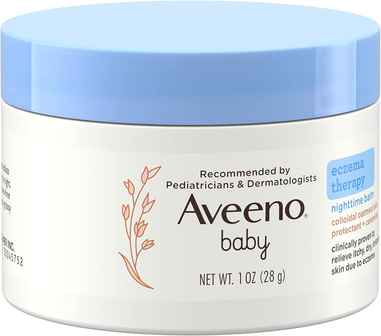 Aveeno Baby Bálsamo nocturno para terapia de eccema con avena coloi...