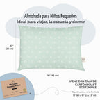 KeaBabies Pack de 2 almohadas para niños pequeños de 13x18 - Almoha...