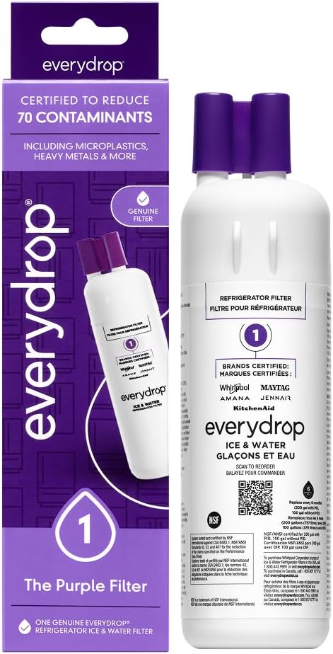 Everydrop by Whirlpool - Filtro para refrigerador de hielo y agua 1...