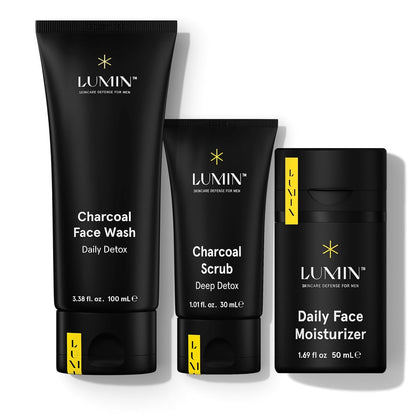Lumin - Smooth Operator Detox - Kit de cuidado de la piel para homb...
