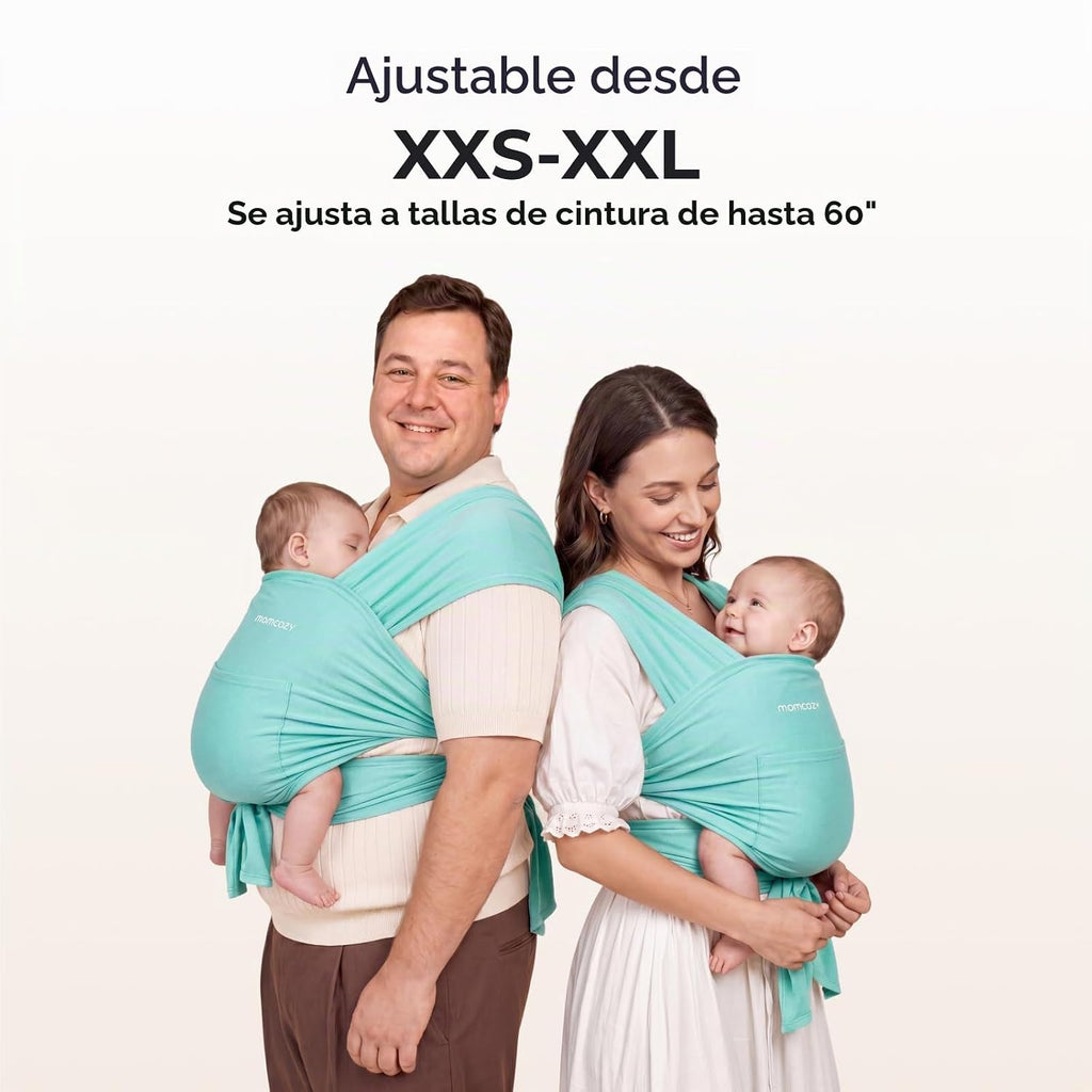 Momcozy Fular portabebés, eslingas ergonómicas para bebés desde rec...