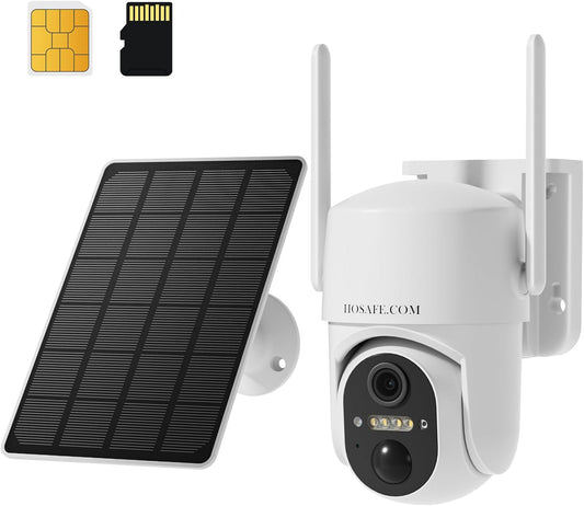 Cámara de seguridad solar celular 4G LTE inalámbrica para exteriore...