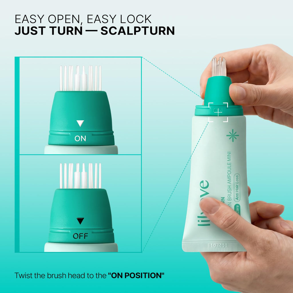 lilyeve SCALPTURN Cica PDRN suero para cuero cabelludo Mini, cepill...