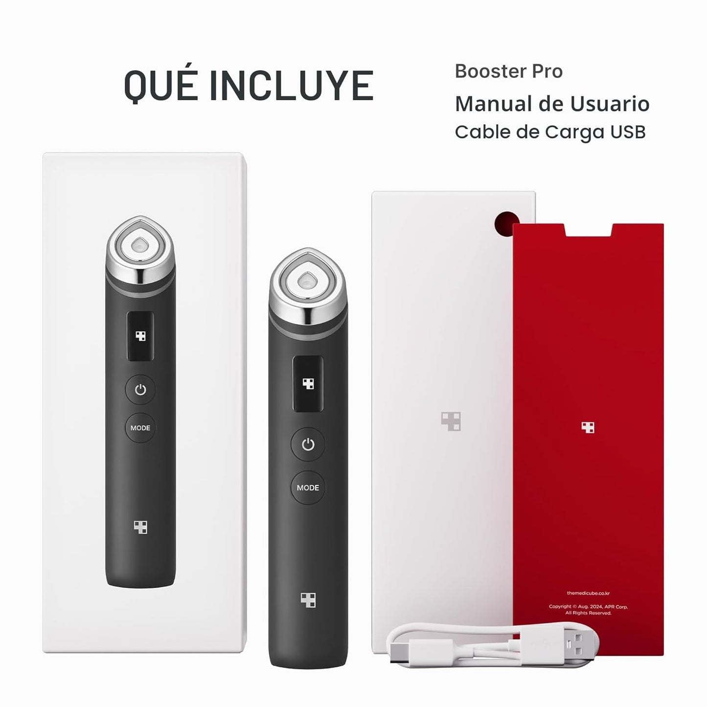 Medicube Age-R Booster Pro | 6-en-1 masajeador de belleza con vidri...