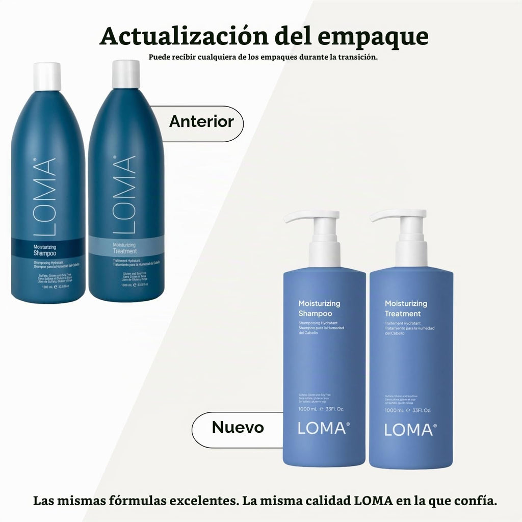 Loma Hair Care Dúo de champú y tratamiento hidratante