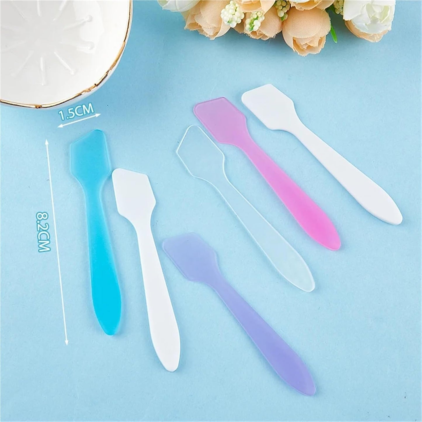 Lotion Spatula 100 Pcs Mini Cosmetic Spatulas Scoop Face Cream Make...