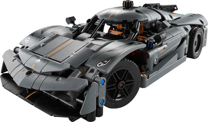 LEGO Technic Koenigsegg Jesko Absolut - Hiperauto gris, juego de construcción de autos deportivos para niños y niñas, carreras de vehículos para niños, kit de modelo para construir, juguete de coche