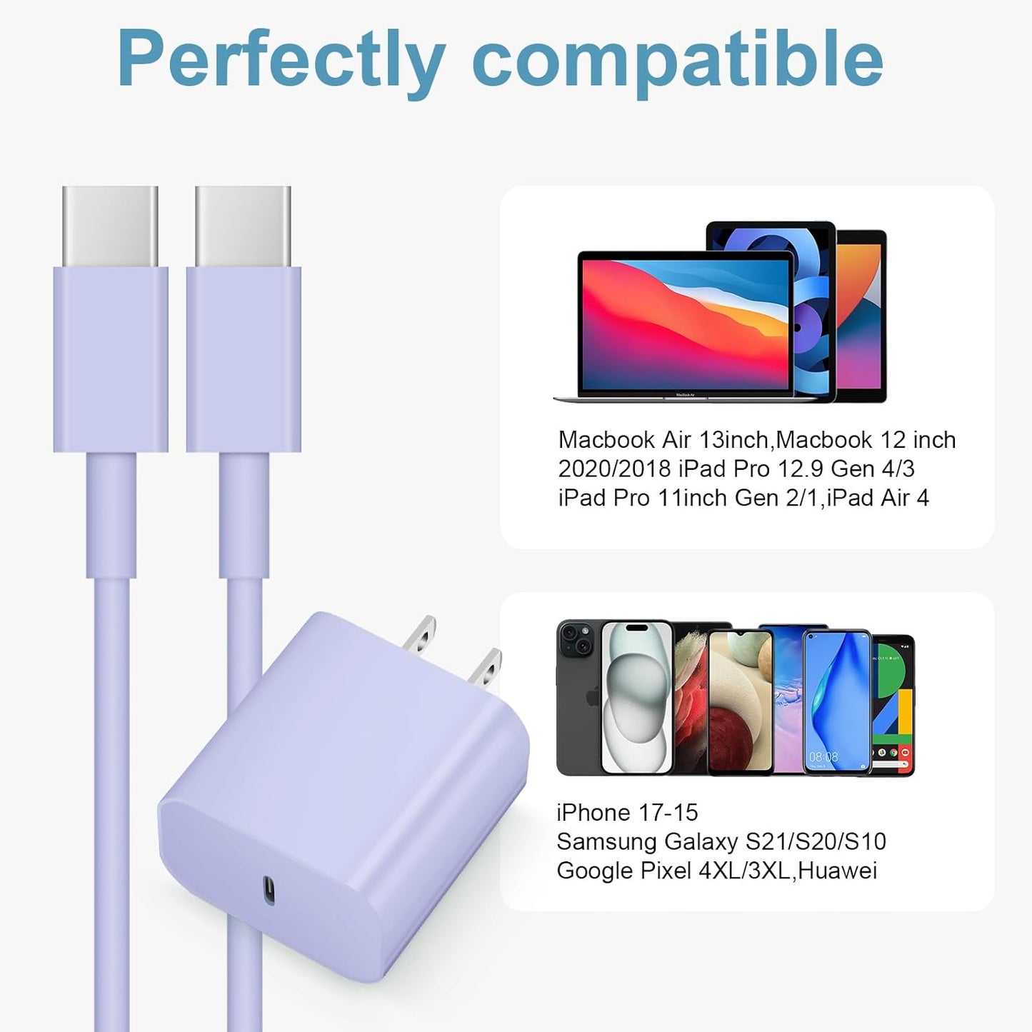 Cargador para iPhone de Carga Rápida 10 PIES iPhones 17 16 15 Carga...
