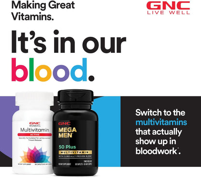 GNC Mega Men Sport Multivitamínico | Rendimiento, función muscular...