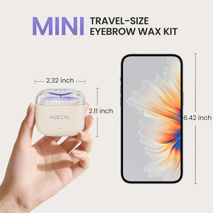 AUZEAL Mini kit de cera facial para mujer, kit de depilación facial...