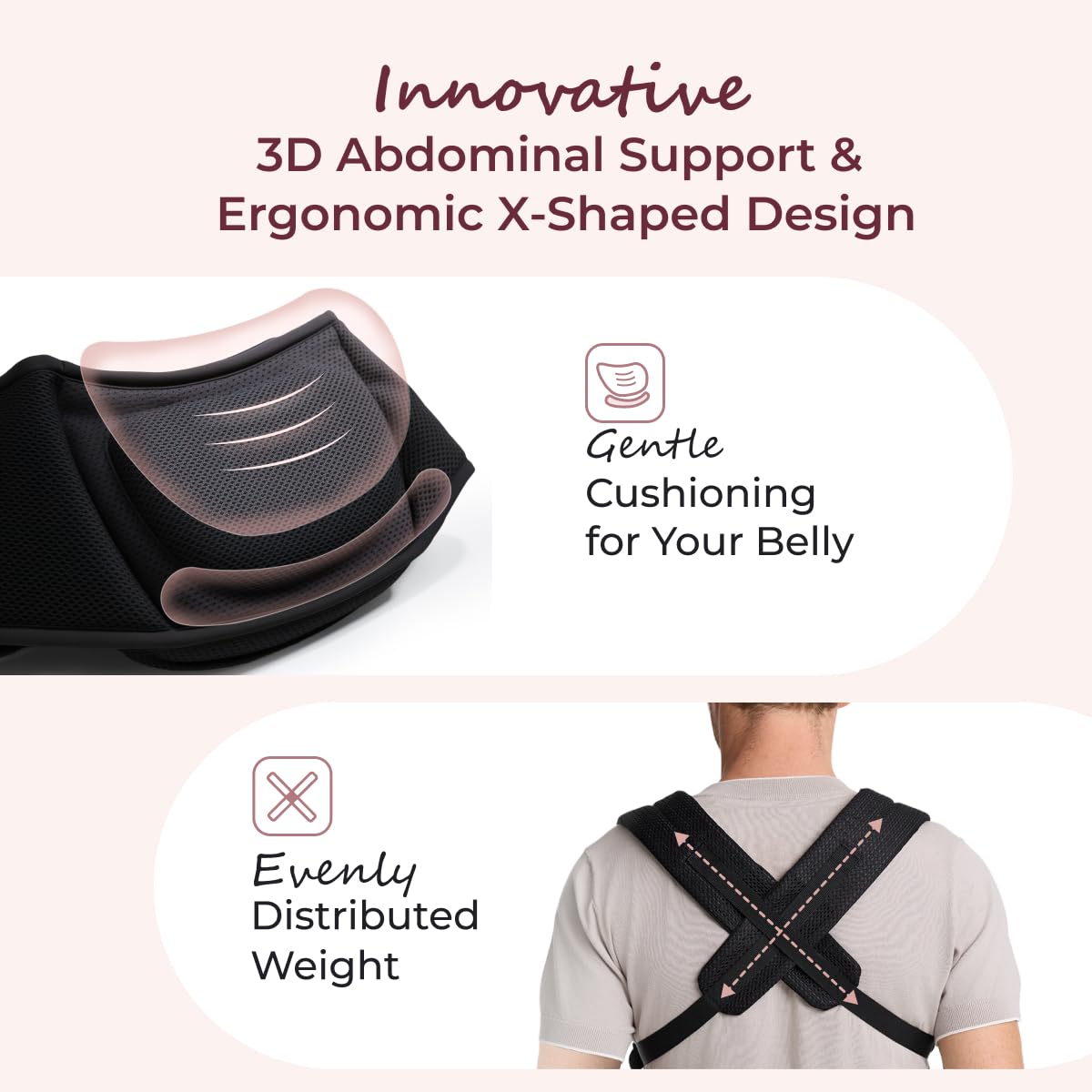 Momcozy Portabebés con asiento de cadera, transporte orientado haci...