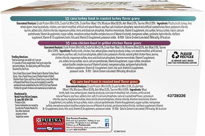 Fancy Feast Purina Gravy Lovers Poultry and Beef Grilled Gourmet We...