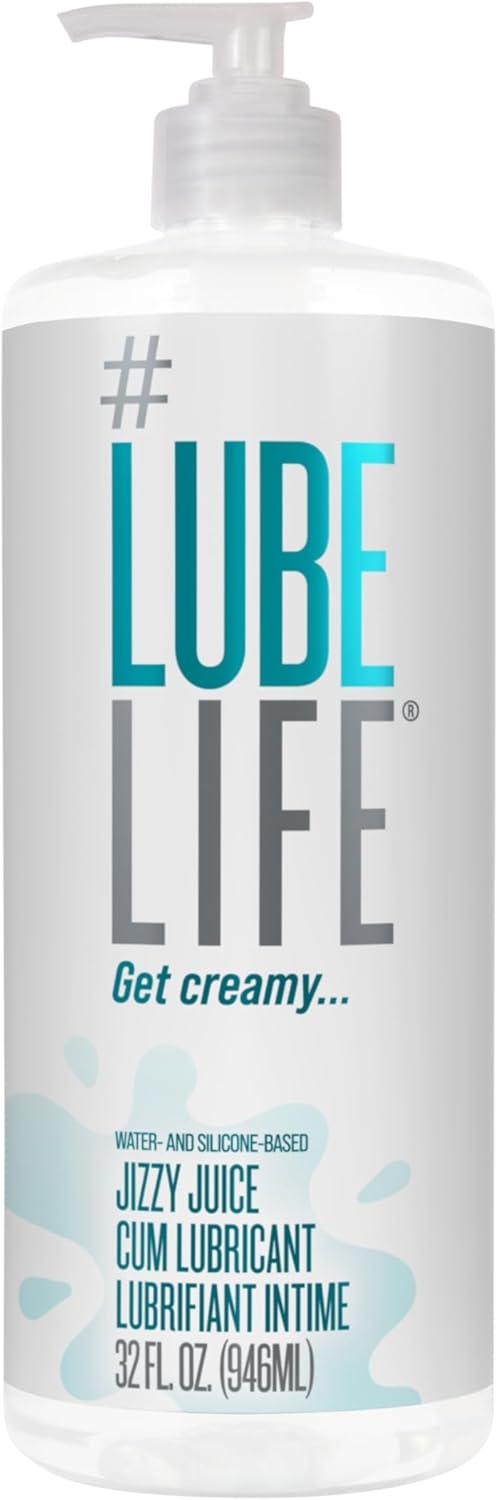 LubeLife Jizzy Juice - Lubricante grueso y cremoso para hombres, mu...