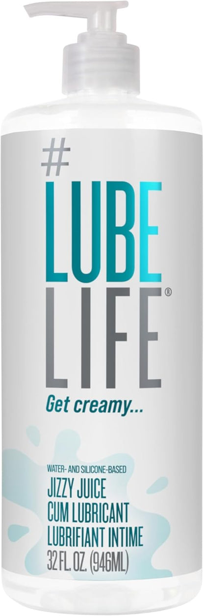 LubeLife Jizzy Juice - Lubricante grueso y cremoso para hombres, mu...