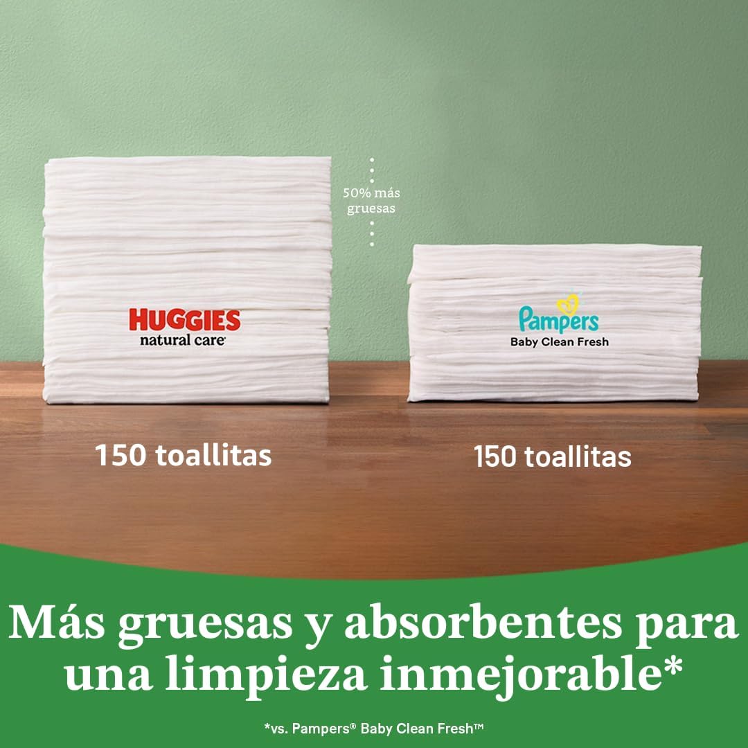 Huggies - Toallitas para bebés Natural Care Sensitive, sin perfume,...