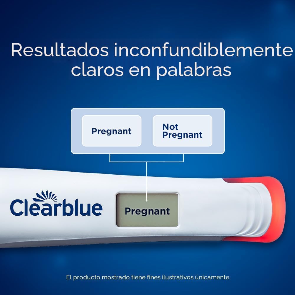 Clearblue - Prueba de embarazo digital temprana, prueba de embarazo...