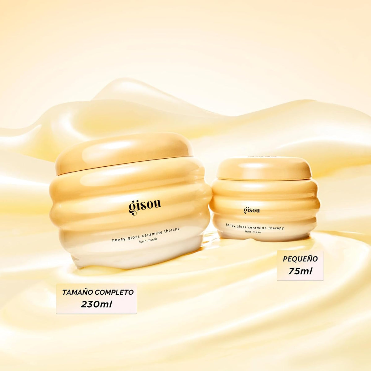Gisou Honey Gloss Ceramide Therapy Mascarilla capilar (7.8 fl oz) |...