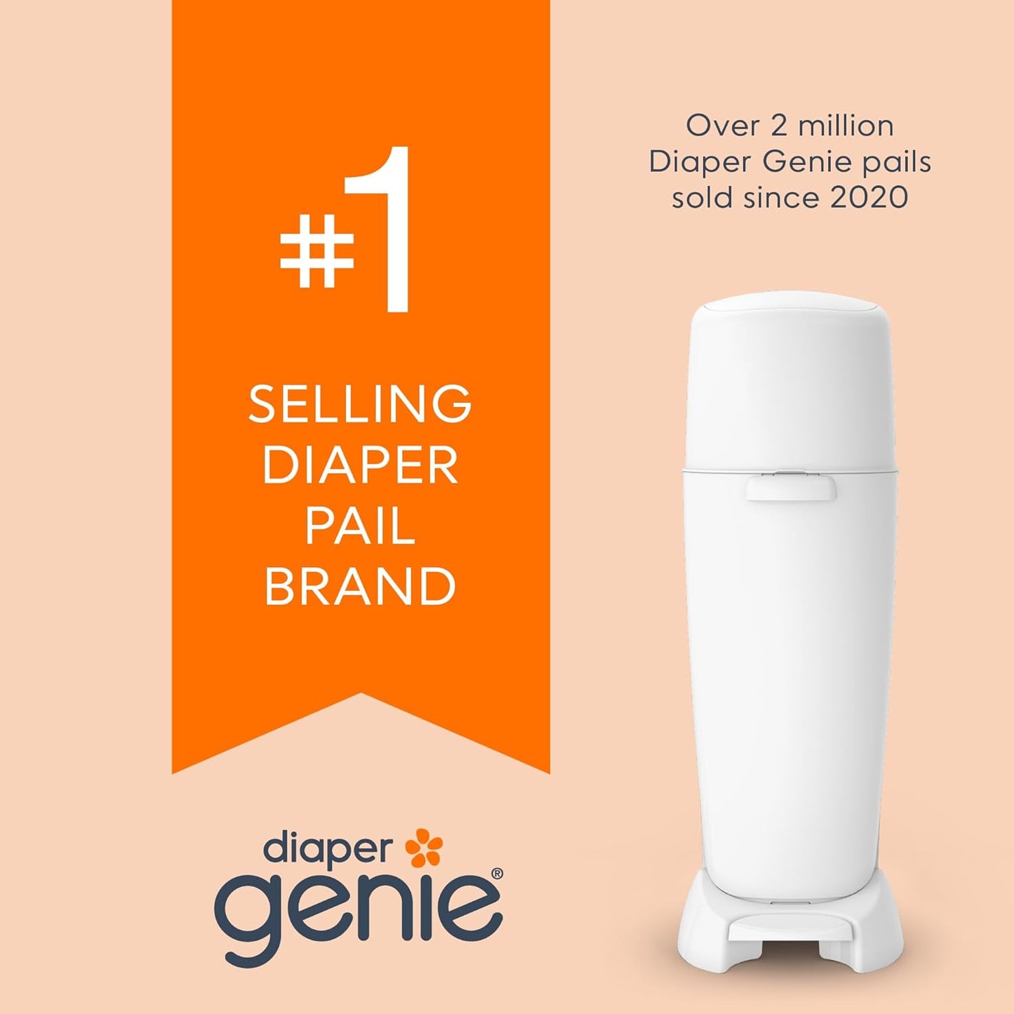 Diaper Genie Bolsas de repuesto de 240 unidades (paquete de 1) con...