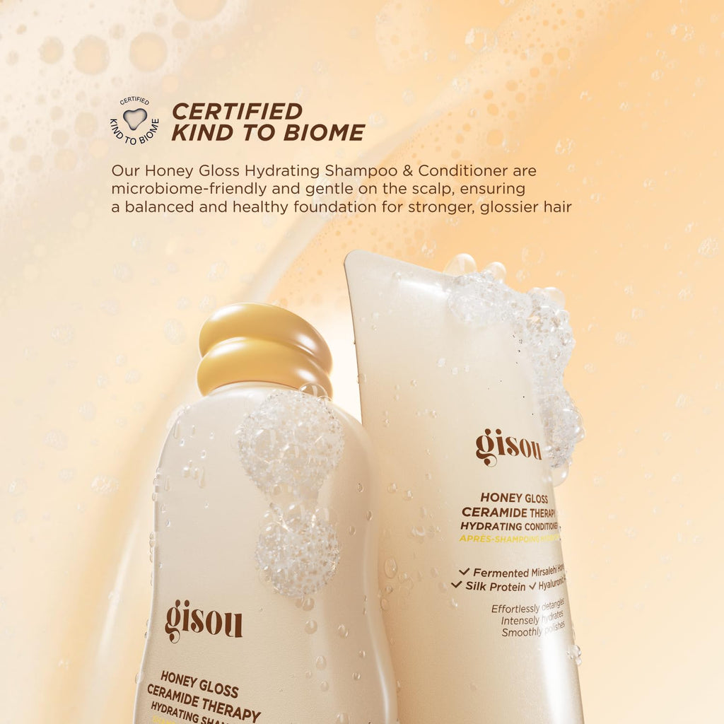 Gisou Honey Gloss Hair Wash Duo - Champú y acondicionador hidratant...