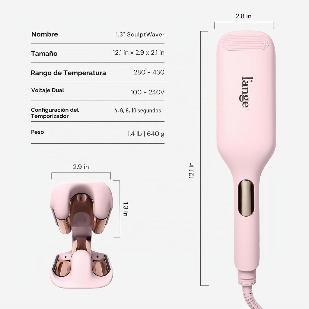 L'ANGE Hair SculptWaver Titanio Onda Profunda | Engarzadora de pelo...
