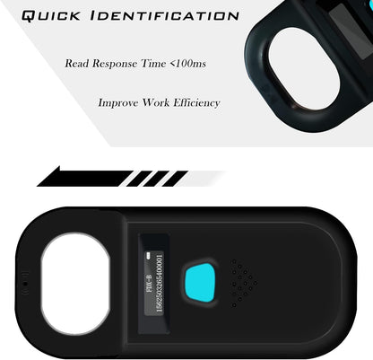 Smoostart Escáner de microchip para mascotas, ISO11784\/ISO11785\/F...
