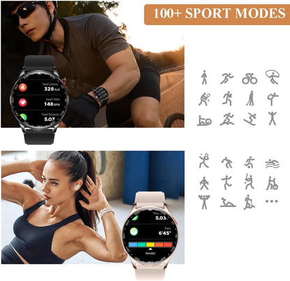 Alliget Reloj inteligente con auriculares, reloj inteligente Blueto...
