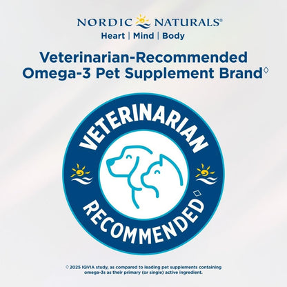 Nordic Naturals Omega-3 para mascotas, sin sabor, 8 onzas, 1380 mg...