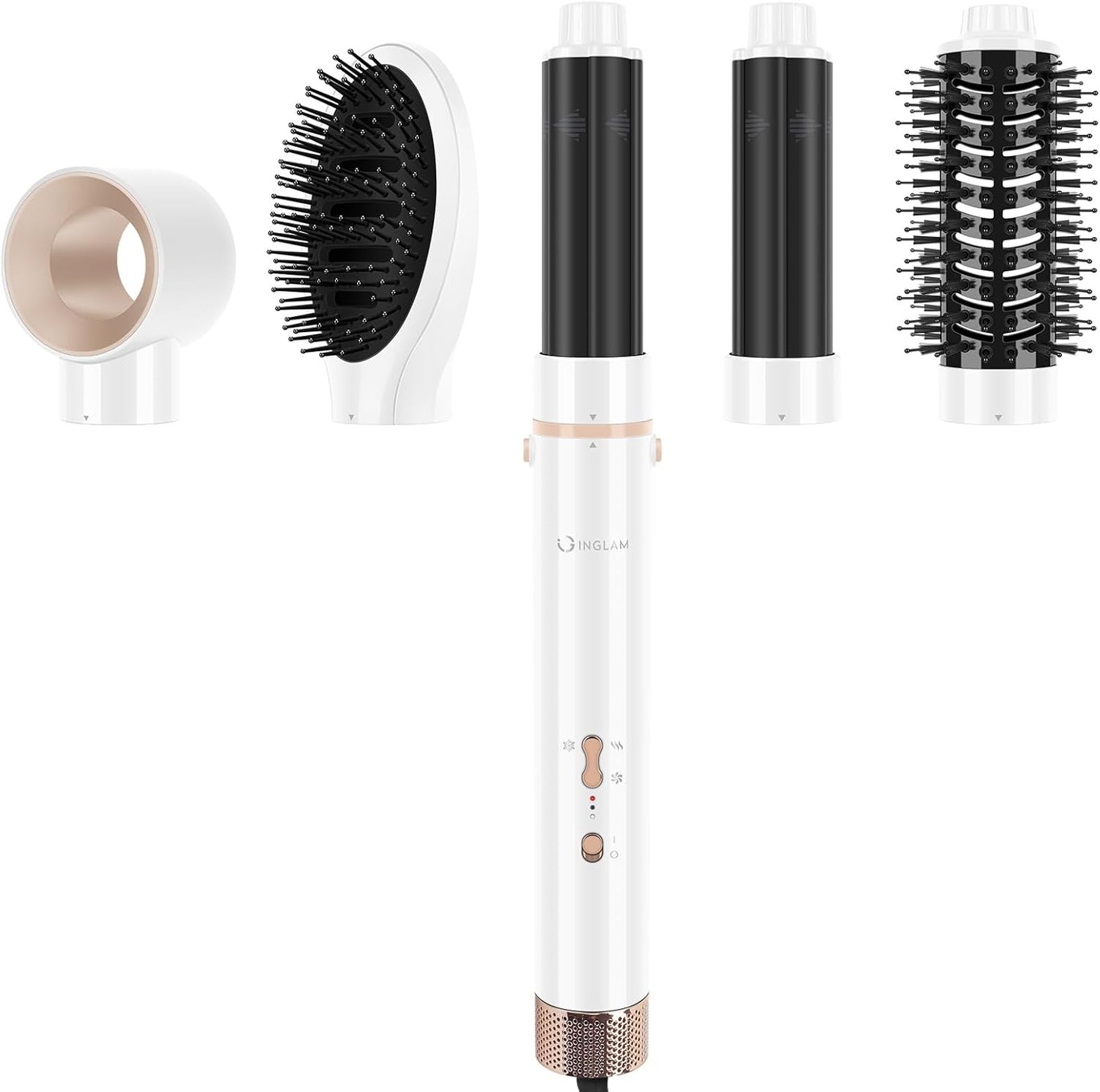 IG INGLAM MegaAIR Styler, cepillo secador de pelo profesional 5 en...