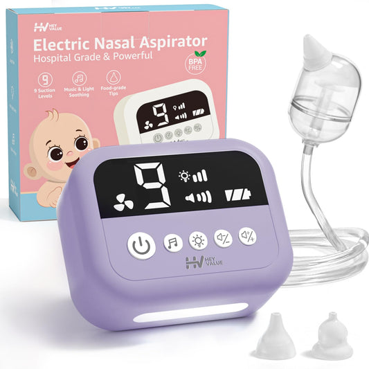 HEYVALUE Aspirador nasal para bebé, succión nasal de grado hospital...