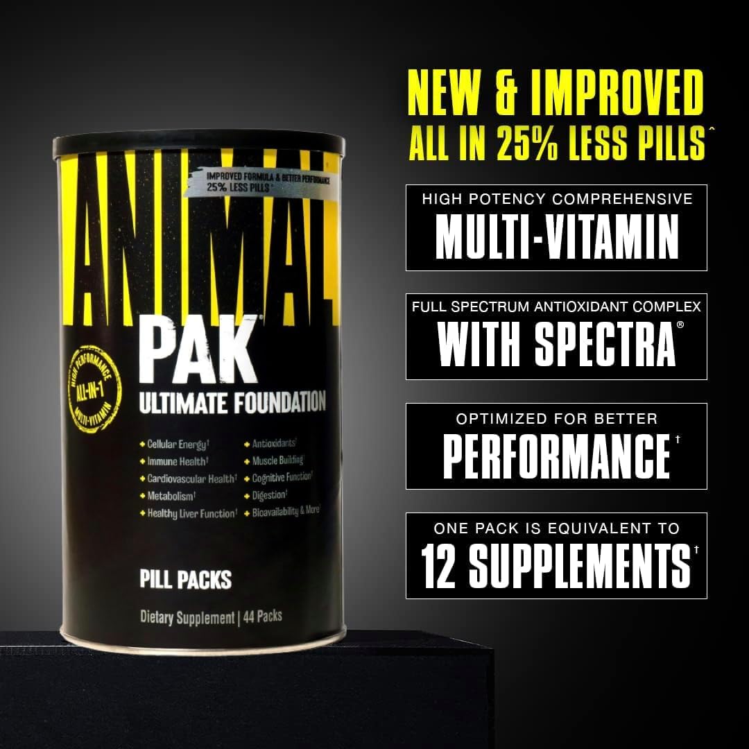 Animal Pak - Suplemento multivitamínico conveniente para hombres y...