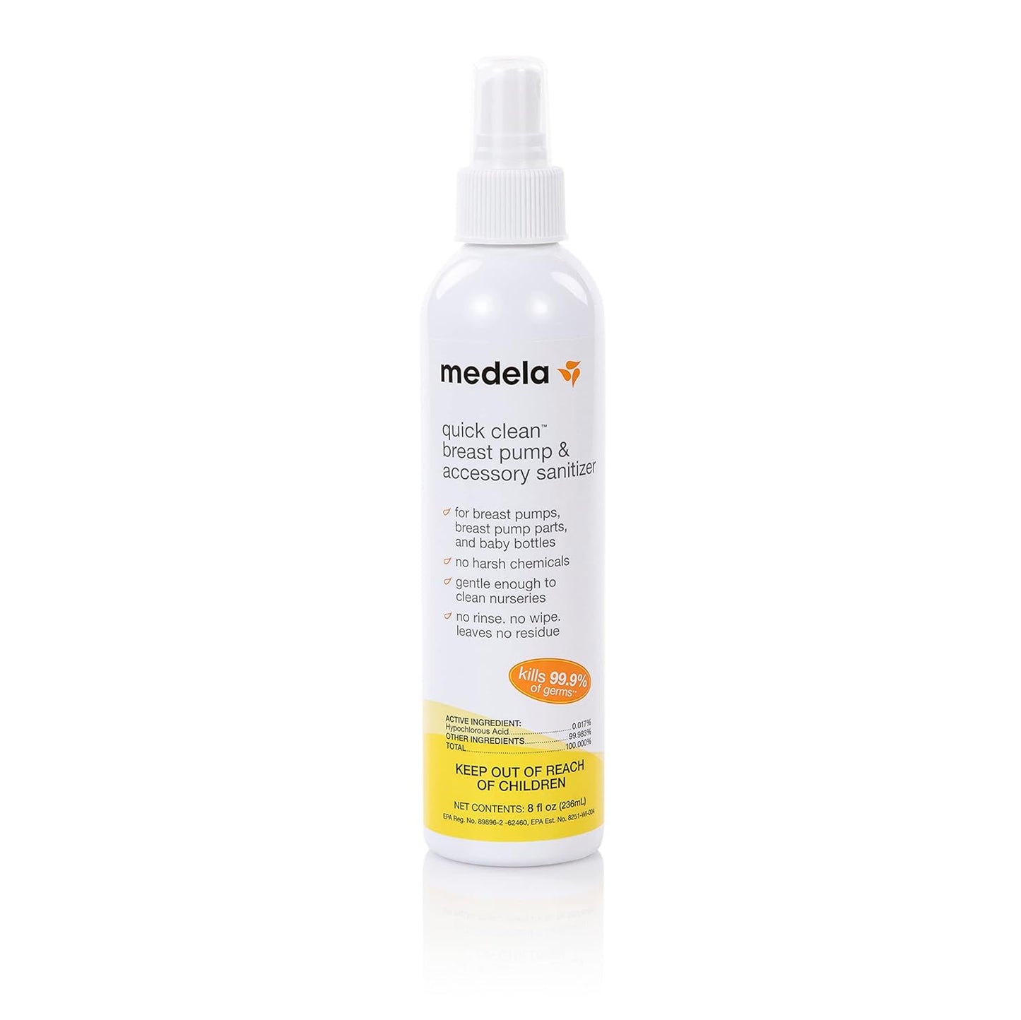 Medela Extractor de leche de limpieza rápida y accesorio desinfecta...