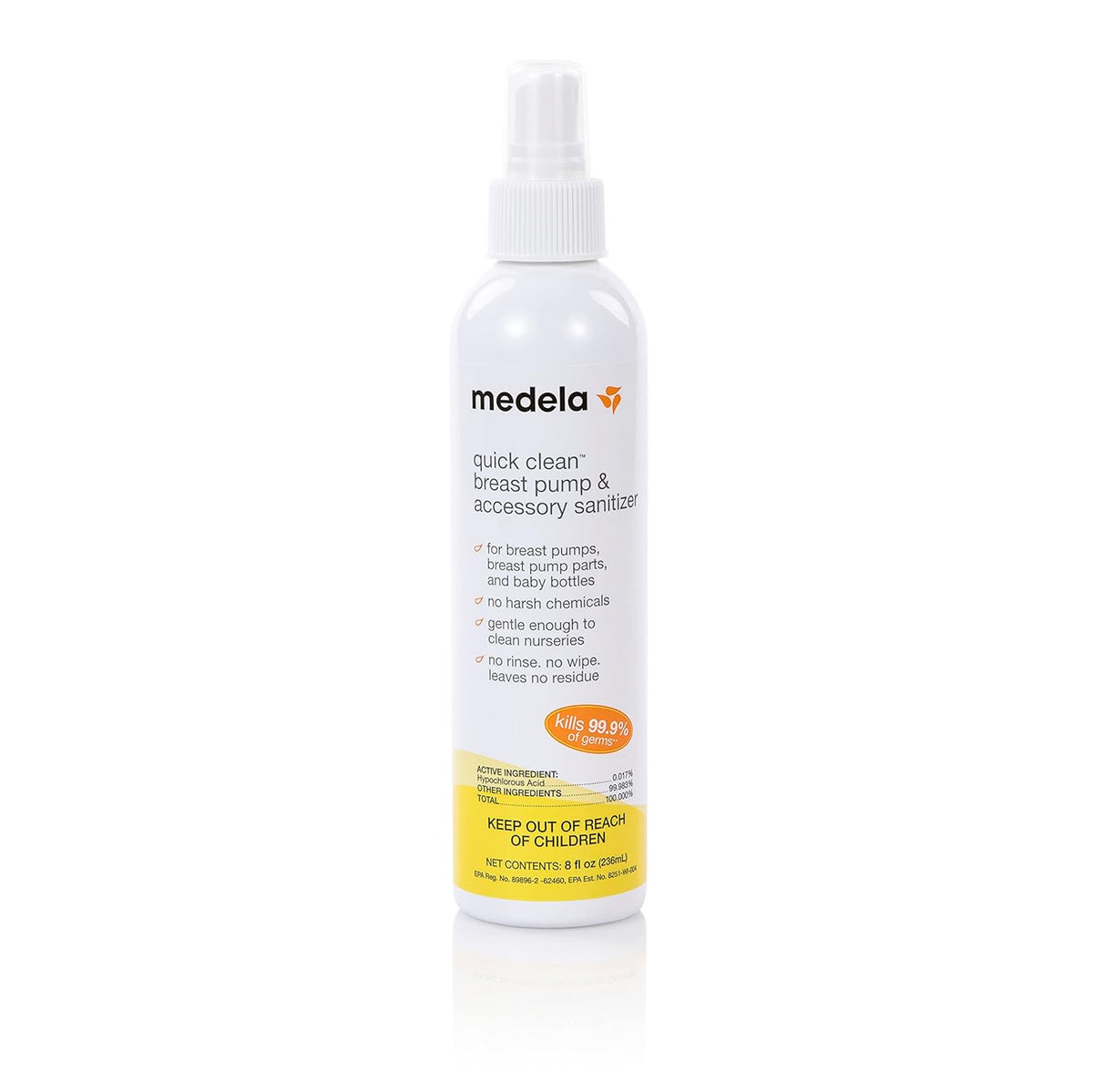 Medela Extractor de leche de limpieza rápida y accesorio desinfecta...