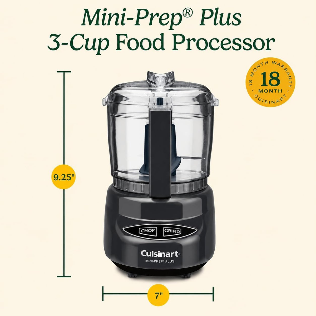 Cuisinart Mini Prep Plus - Procesador de alimentos, procesador de a...
