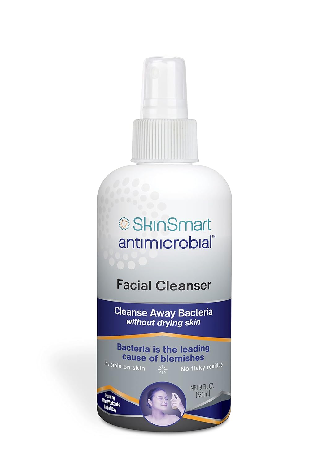 SkinSmart Antimicrobial Limpiador facial para brotes e