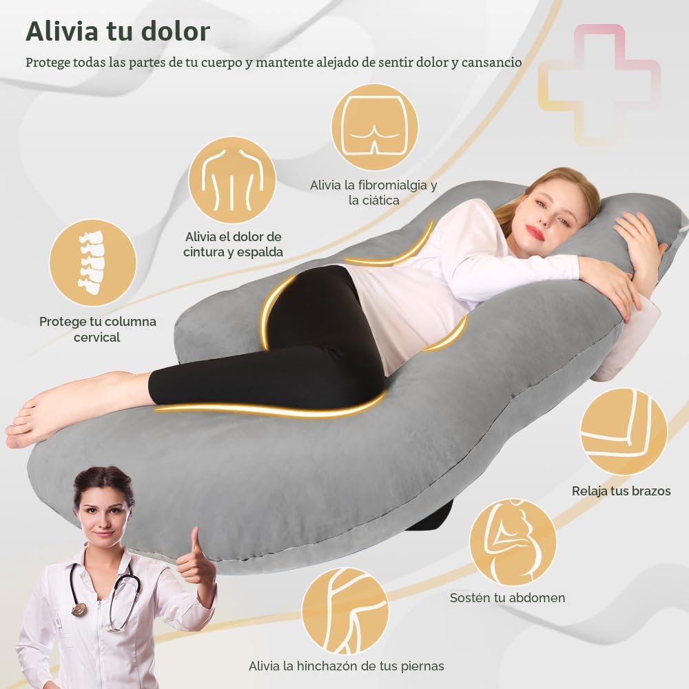 Almohada de espuma viscoelástica para embarazo Chilling Home, almoh...