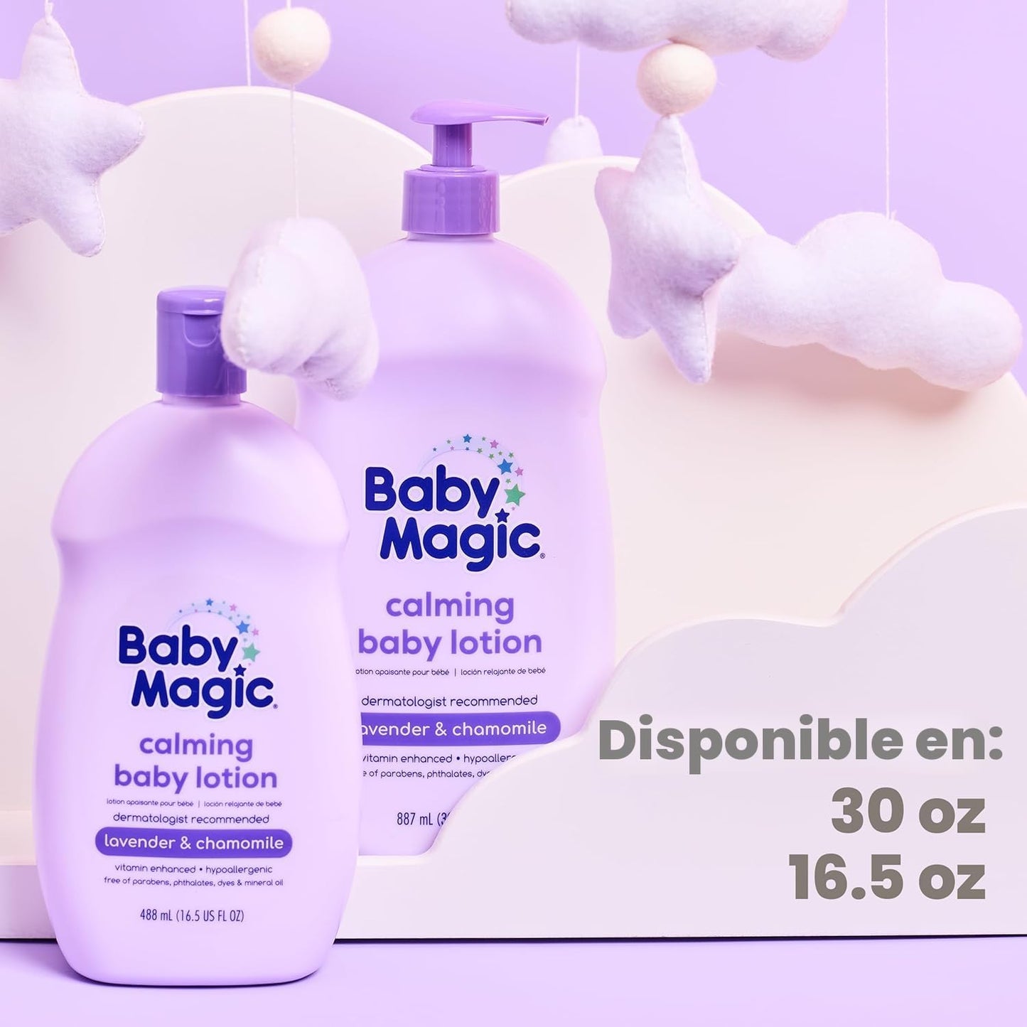 Baby Magic Loción calmante, lavanda y manzanilla, ayuda a reconfort...