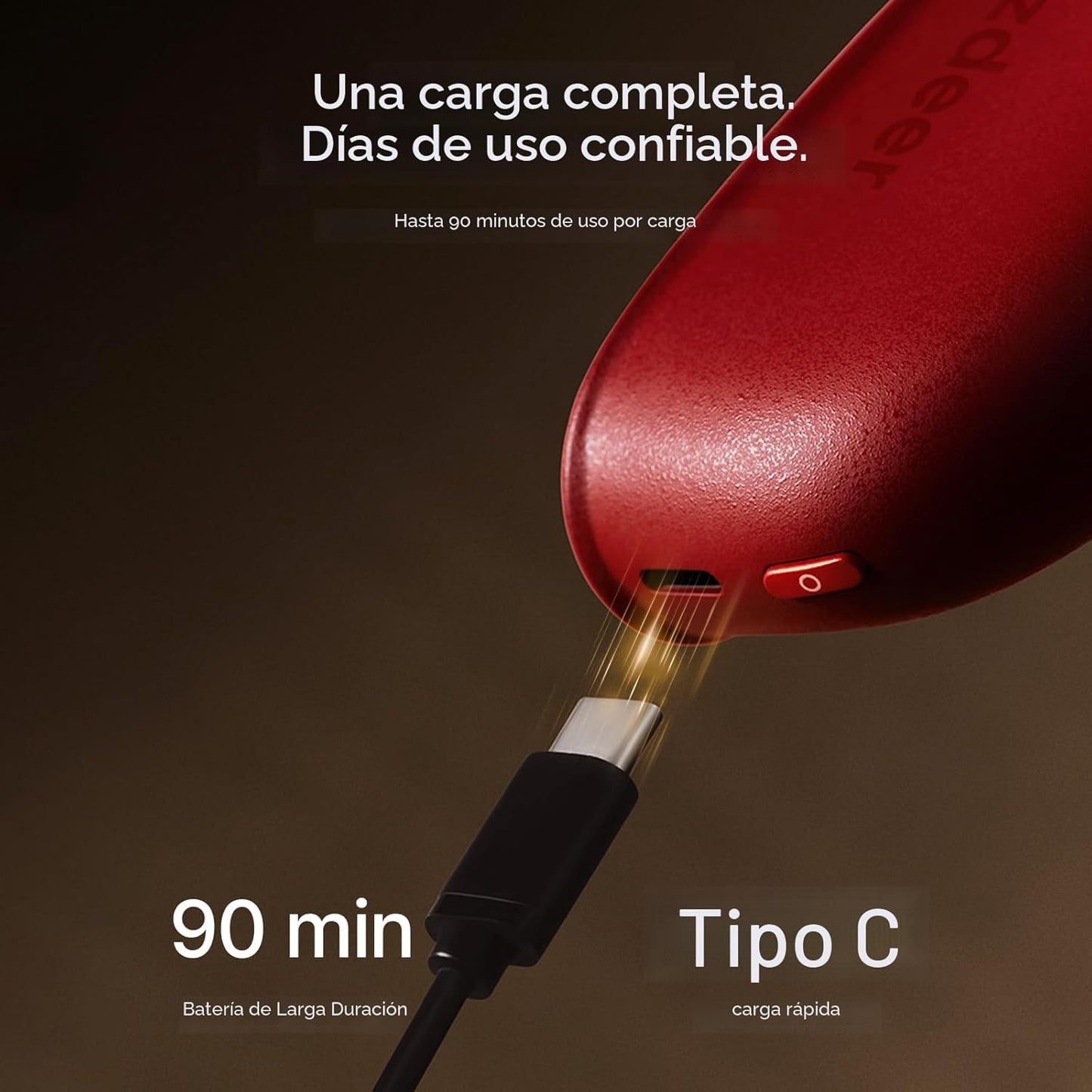 ZDEER Terapia de luz roja LED para masajeador facial y cuello, disp...