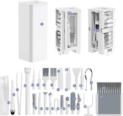 Ekoomar Kit de Limpieza de Electrónicos 32 en 1 - Kit Limpiador de...