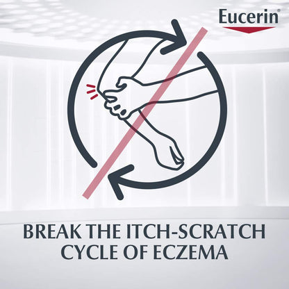 Eucerin Crema corporal para aliviar el eccema del bebé, sin fragancia, crema de eczema para bebés con avena coloidal, ceramida-3 y extracto de raíz de regaliz, tubo de 8 onzas