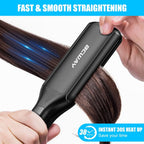 Bcway Plancha de pelo profesional, plancha plana de titanio flotant...