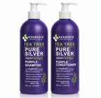 Juego de champú y acondicionador de árbol de té morado para cabello...