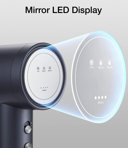 Secador de pelo inalámbrico de 15000 mAh recargable con pantalla di...