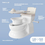 Jool Baby Real Feel - Orinal 2 en 1 con almacenamiento de toallitas...