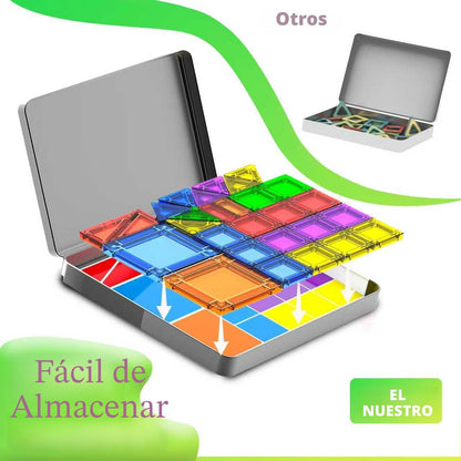 Mini azulejos magnéticos, juego de 78 piezas de azulejos magnéticos...