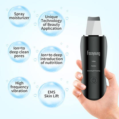 Limpiador facial de piel con pulverizador, pulverizador mejorado, e...